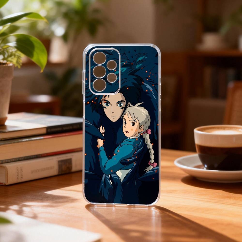 

Чехол для телефона Healing H-Howles M-Moving C-Castles-es для Samsung S25, S24, S21, S22, S23, S30, Ultra, S20, Plus, Fe Прозрачная крышка Samsung S21