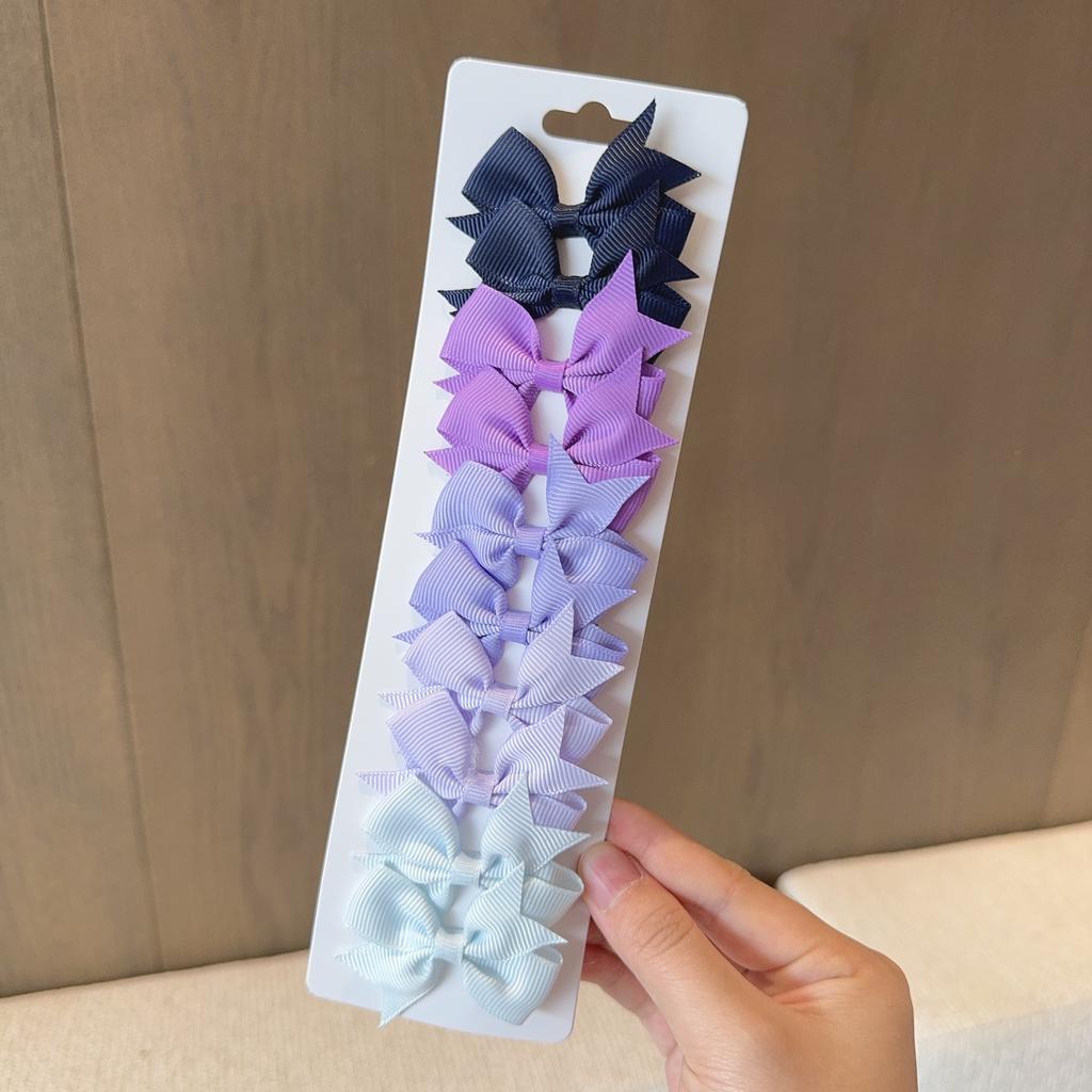 10pcs/lot Baby Girls Ribbon Bow Clips Hairpins Alligator Metal Hair Bows Clip Headwear Hairbows Hair Accessories Gift