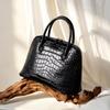 Crocodile‑Embossed Genuine Cowhide Shell Handbag 2026 New for Women, Large‑Capacity Hand‑Carry Crossbody Commuter Shoulder Purse