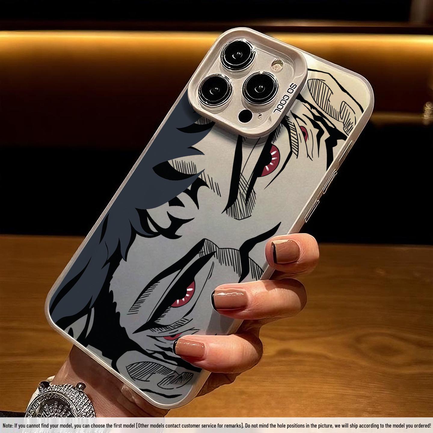 

Fingerprint-Proof Silver Itadori-Compatible iPhone 12-17 Case (15 Colors) iPhone 12 Pro Max