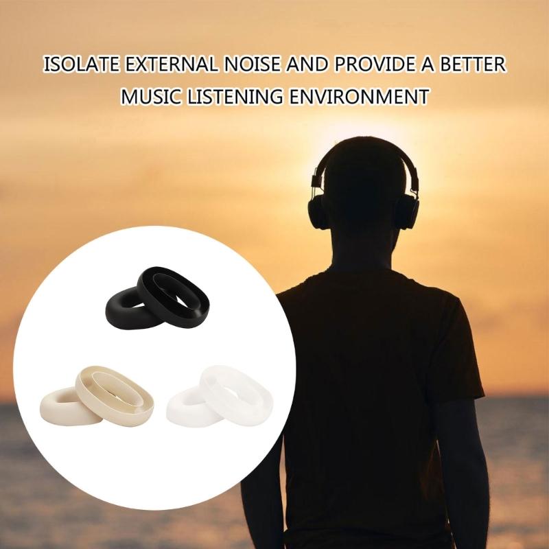 Silicone Ear Pad Cover Soft Flexible and Perfectly Fitting Ear Cushion Case for Dedicated Headset Protect Against Oil