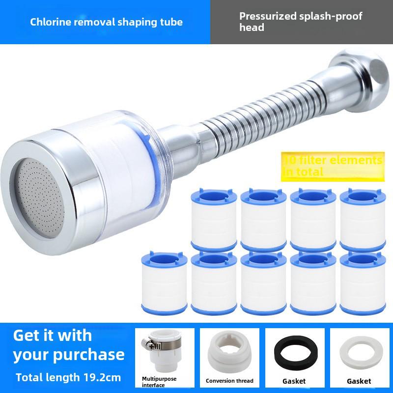 Water-Saving Kitchen Faucet Filter & Splash Head Extension