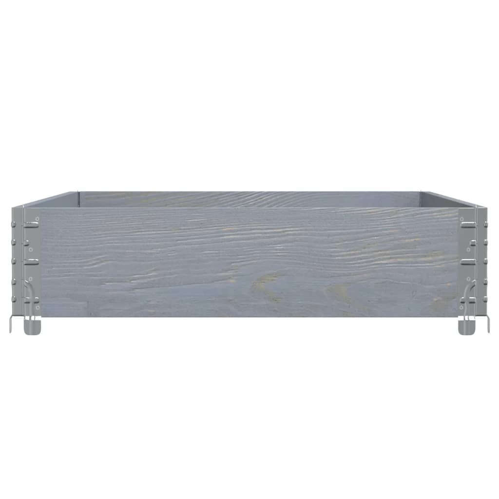 Planter Box Gray 120x80 Cm Solid Pine Wood