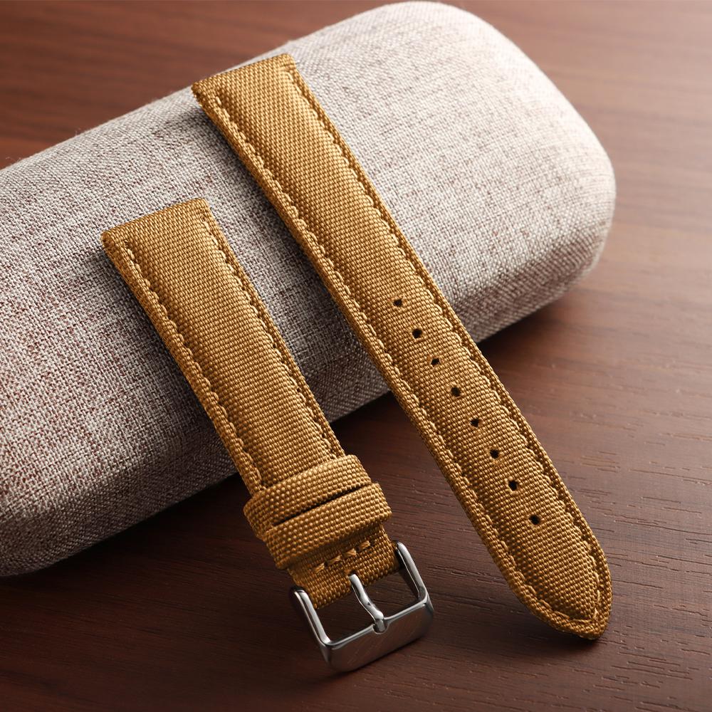 20mm 22mm Waterproof Sailcloth Watch Strap Two-Sided Nylon Watchband Quick Release Sport Wristband Belt for Men Women for Omega