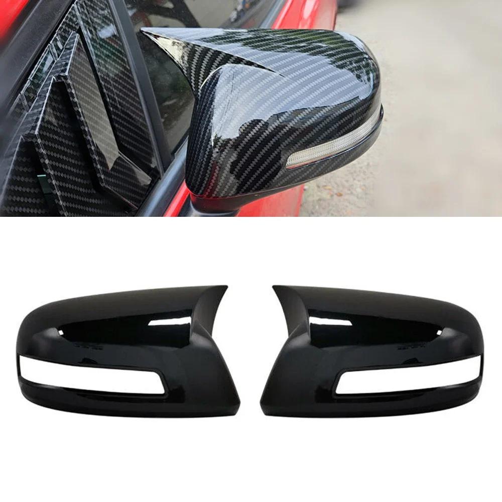 Pentru Honda CIVIC 2012 2013 2014 Carcasa oglinzii retrovizoare laterale Capa aripii Autocolant exterior Carcasa din fibra de carbon Negru