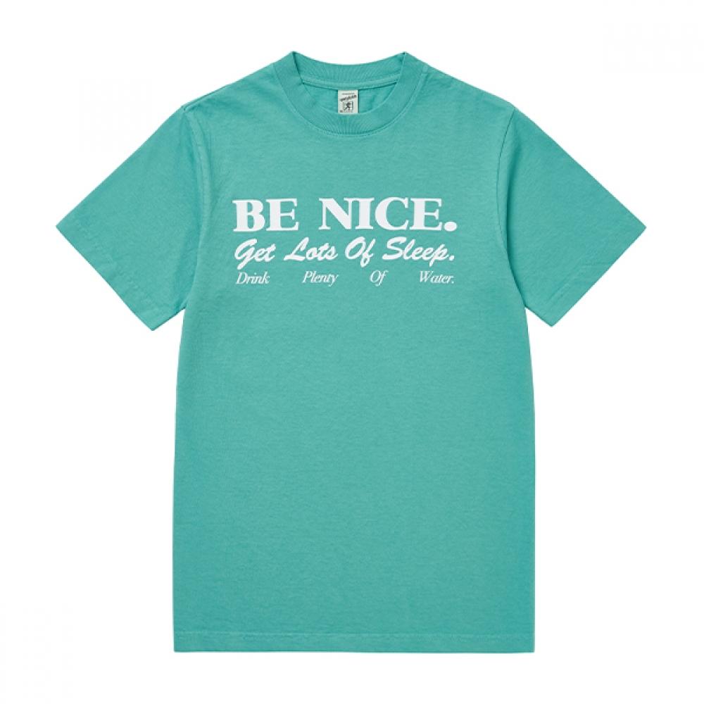 

Sporty Rich Ts858ft Be Nice Be Nice Unit Short Sleeve Tee TS858FT (L)