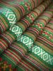 Versatile linen stripe fabric for DIY and more ethnic-inspired tablecloths, crafts, (Green, 2m)