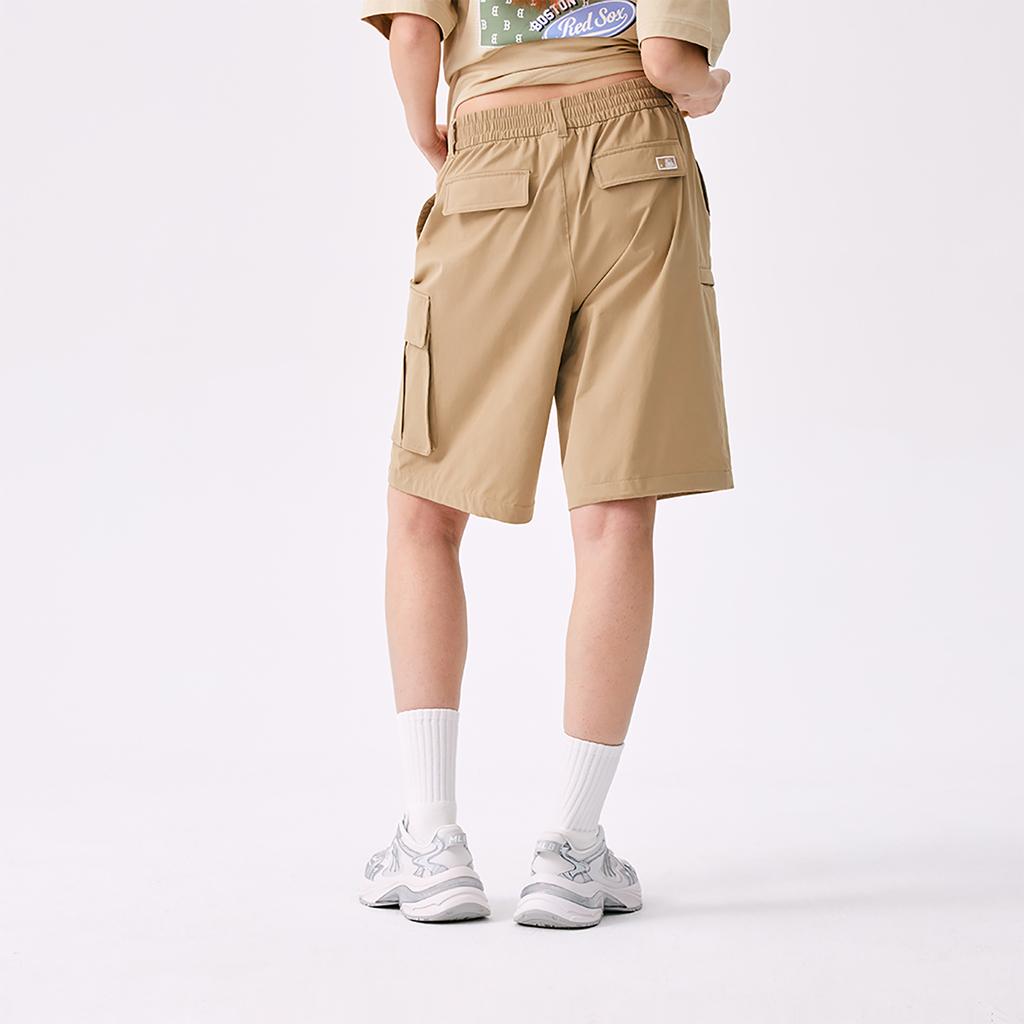 New MLB New York Yankees Basic Collection SS25 Casual Shorts Unisex Khaki 3ASMB0553-50BGS