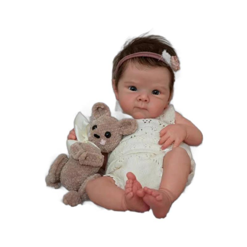 18palcová celotělová silikonová novorozená holčička Bettie realistická znovuzrozená panenka 3D malovaná kůže novorozenecká panenka Bettie