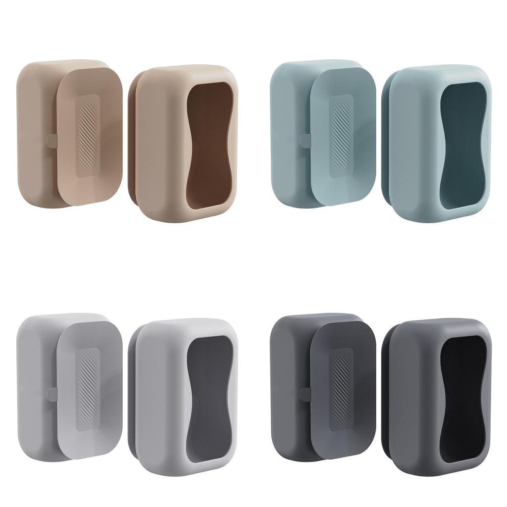 Multifunction Silicone Tissue Box Wall Mount Removable For Bathroom Kitchen