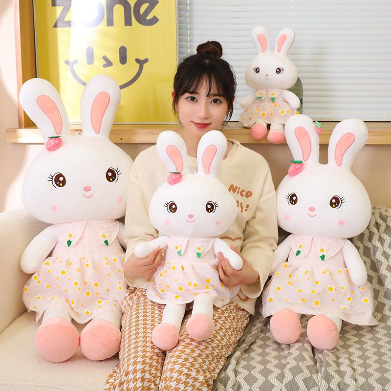 Hot Lovely Skirt Rabbit Plush Toy Soft Stuffed Animal Kids Bunny Sleeping Cute Cartoon Dolls Children Birthday Gift