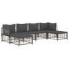VidaXL Salon de jardin 6 pcs avec coussins anthracite résine tressée, ensemble de salon, ensemble de salon d'extérieur, 3186779