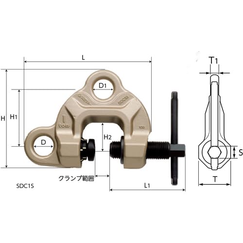 Super Screw-Type Clamp Screw Cam Clamp (Double Eye Type) Twist Cam Type