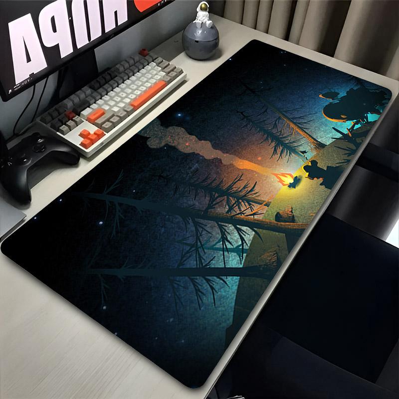 Large Mouse Pad Outer Wilds Laptop Gamer Desk Mat Rubber Extended Keyboard Rug Gaming Accessories Pc Mousepad Oversize Table Pad