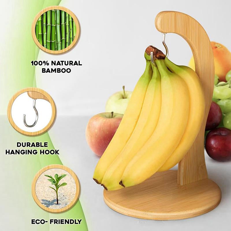 1set Banana Holder Stand, Banana Holder With Durable Stainless Steel Hook, Banana Hanger Stand,Creative Shaped Banana Holder