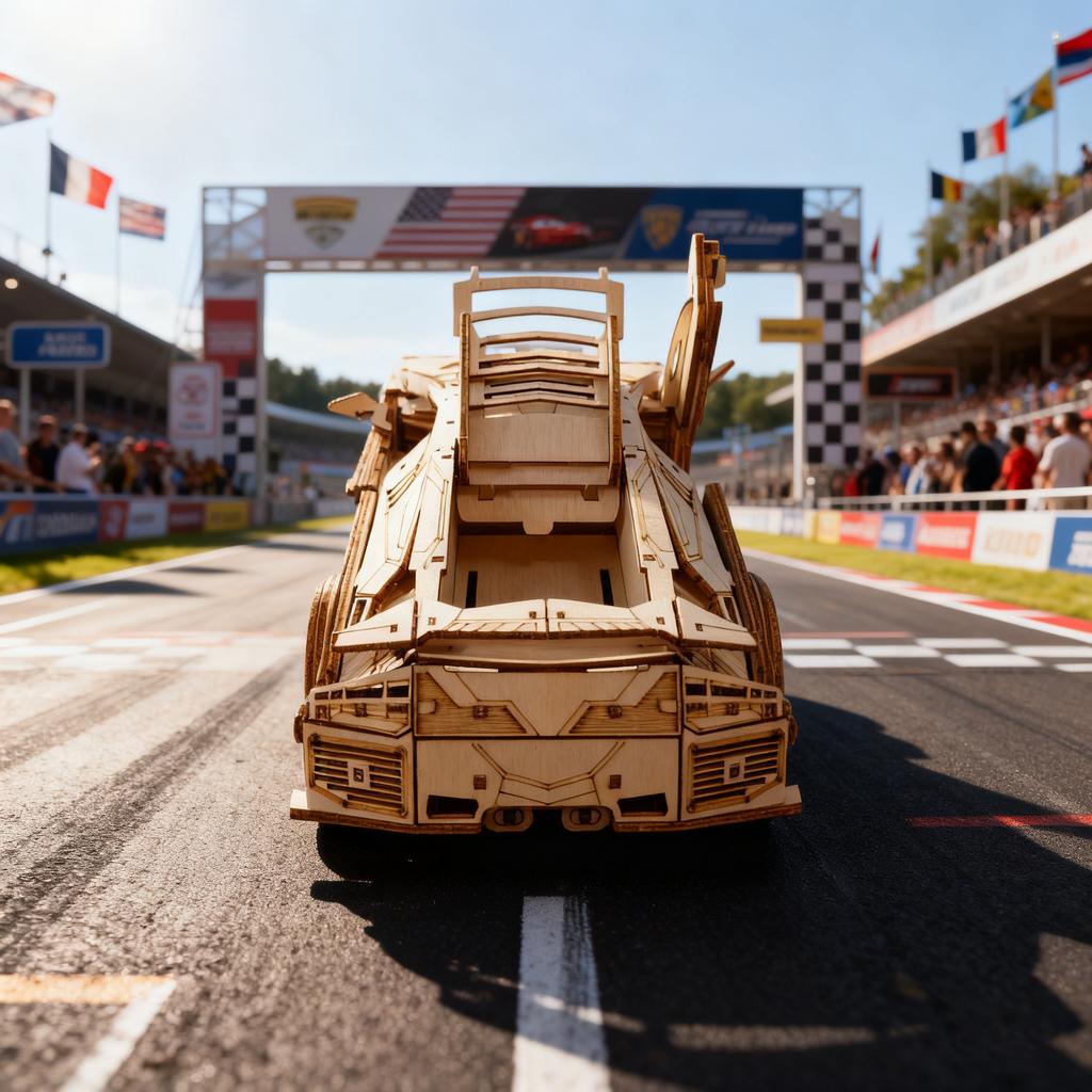 3D Wooden Puzzle Sports Car Model Fun and Educational DIY Gift Christmas Gift Holiday Gift