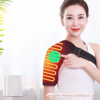 Heated Shoulder Pad for Pain Relief and Massage - Electric Hot Compress Therapy for Men, Women, and Seniors