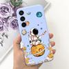 For Samsung A25 5G 2023 Case SM-A256B Cute Astronaut Duck Slim Soft Silicone Back Phone Cover For Samsung A55 A35 5G A356B Coque