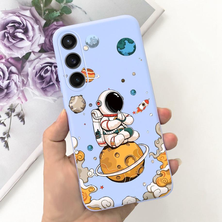 For Samsung A25 5G 2023 Case SM-A256B Cute Astronaut Duck Slim Soft Silicone Back Phone Cover For Samsung A55 A35 5G A356B Coque