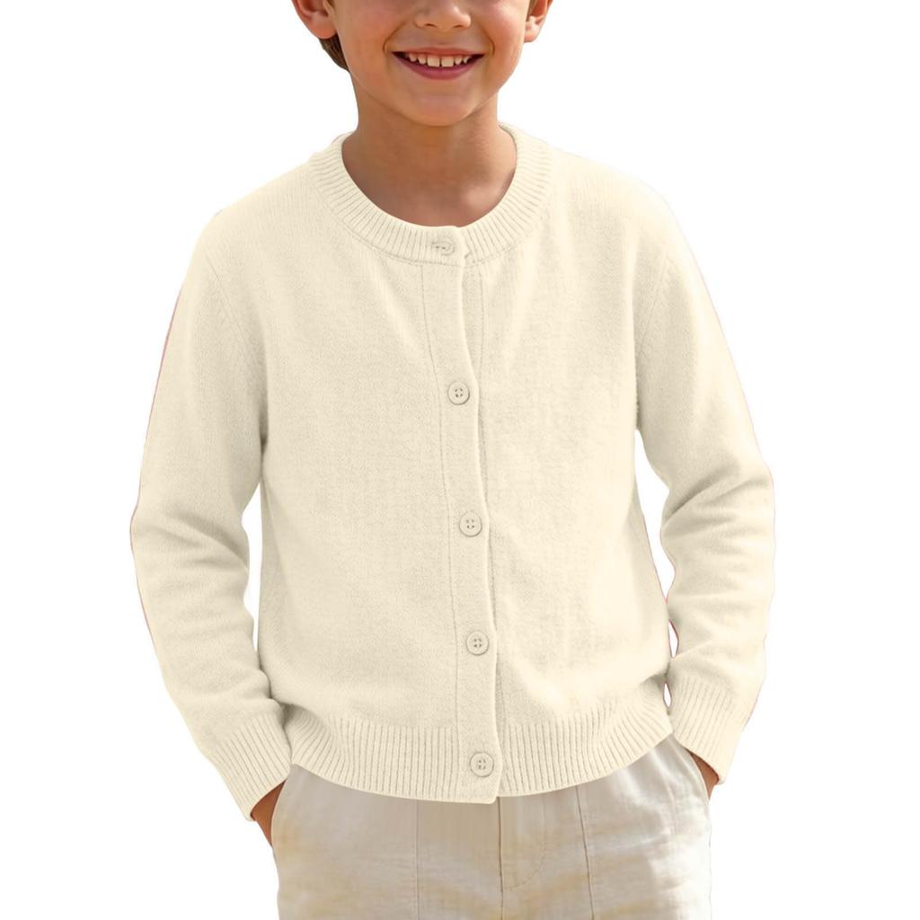 Cardigan in Maglia Colorato per Bambini Ragazzi Ragazze, Capo d'Abbigliamento Esterno Casual