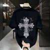 2026 New Unisexs Loose Tshirt Black And White Color Round Collar Designsuitable For Street Casual Graphic T Shirts