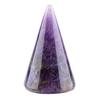 Crystal Cone Ring Holder Natural Stone Ring Stand Cone Shape Jewelry Display Stand for Retailer Home Storage Display