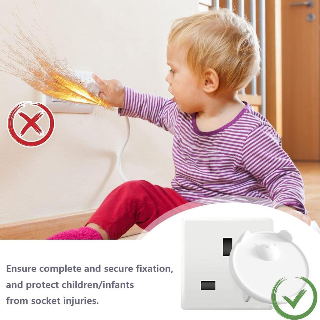 Outlet Covers Dustproof Protector Outlets Protector Plug Covers For Living Room Bedroom Kitchen Dining Room Kindergarten Boys