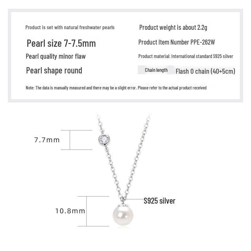 Double Layer Freshwater Pearl Choker Necklace, s925 Sterling Silver, 18k Gold Plated, Gift for Christmas and Qixi