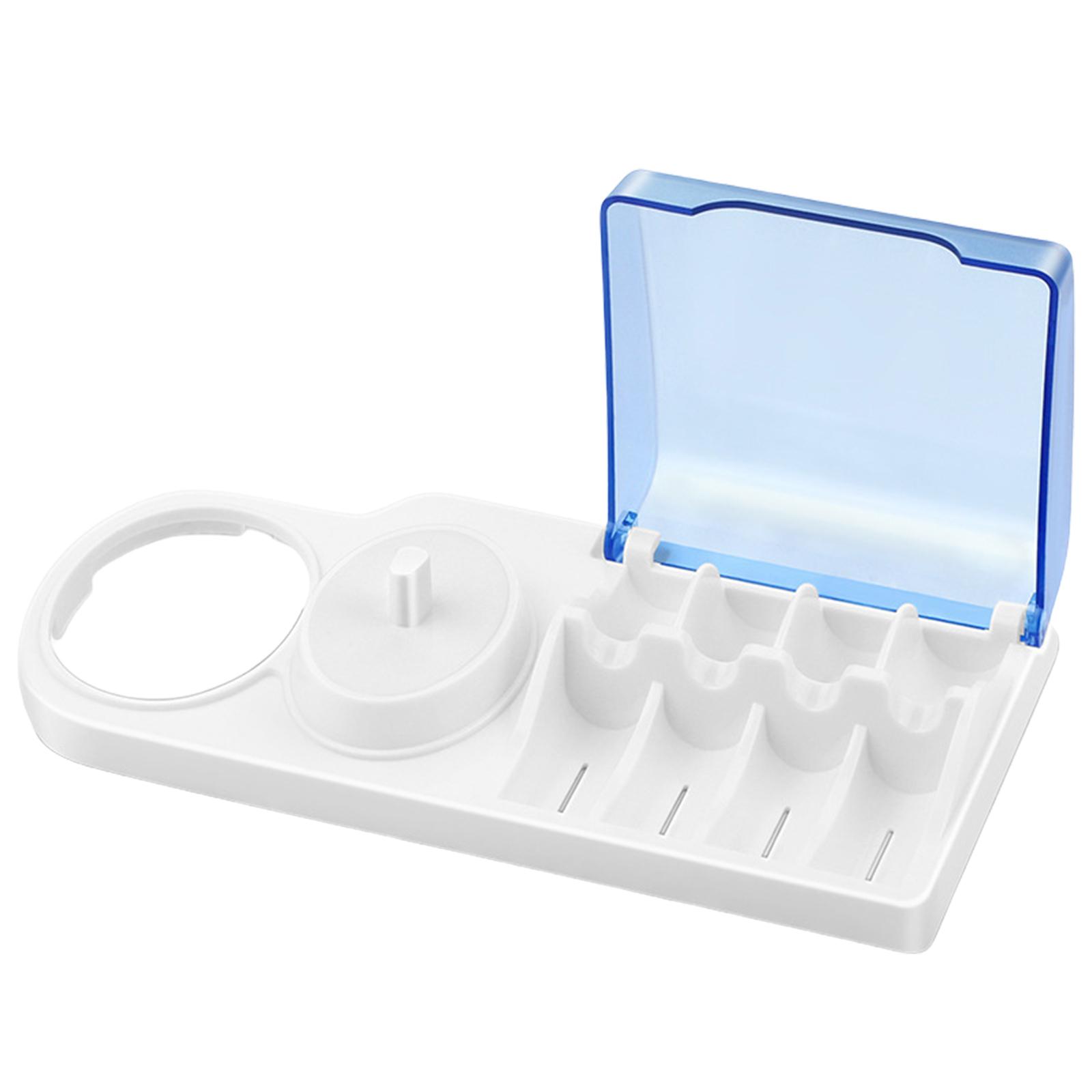 

Подставка для электрической зубной щетки с синей крышкой, держатель для электрической зубной щетки для дома и путешествий, принадлежности для ванной комнаты B