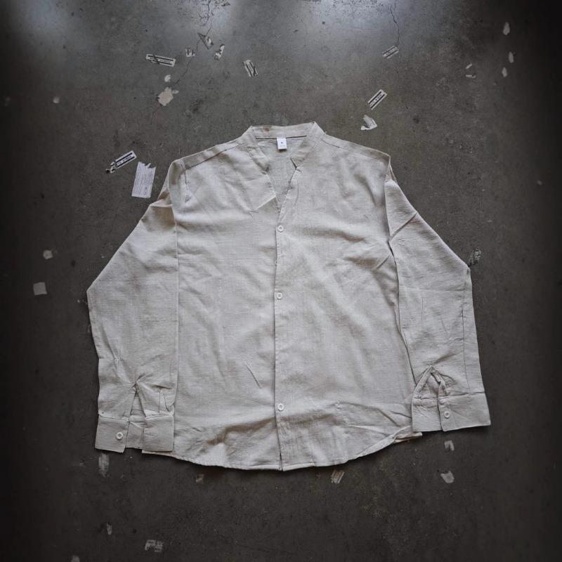 Cross-border European and American Sports Suit Men's Linen Autumn Casual Suit Long-sleeved Fashion Tooling Trousers Foreign Trade Two-piece Set