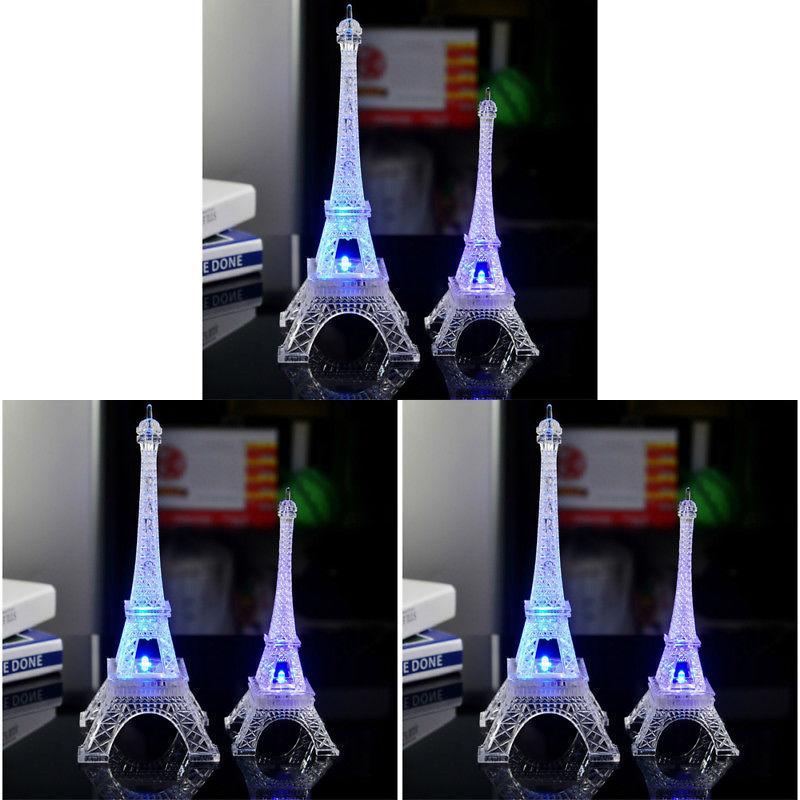 Eiffel Tower Led Night Light With Color Changing Glow For Home Decor