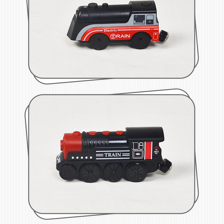 Electric Light & Sound Magnetic Train Toy for Kids - Track Compatible