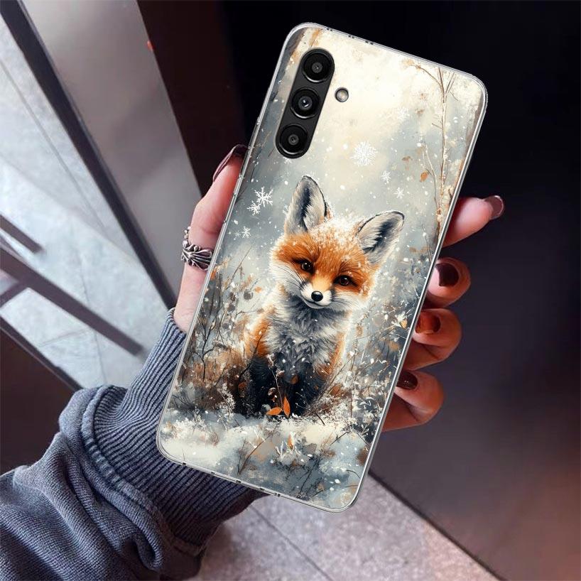 Animal Fox Phone Case For Samsung Galaxy A17 A16 A15 A14 A13 A57 A56 A55 A54 A53 A37 A36 A35 A34 A33 A26 A25 A24 A23 Galaxy A17