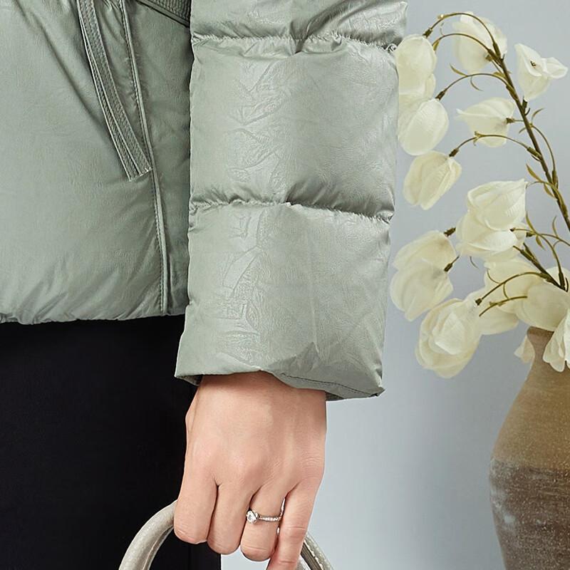 XueZhongFei Women's Autumn/Winter Casual Fox Fur Collar Down Jacket