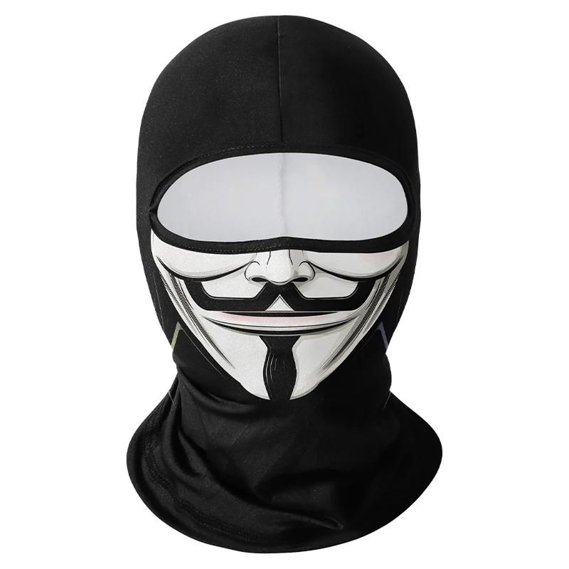 

Cycling Mask Skull Quick-drying Sunscreen Balaclava Men s Motorcycle Elastic Helmet Lined Ghost Full Face Windproof Headgear