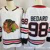 NHL Eishockeytrikot Blackhawks Teamtrikot 98# BEDARD Herren Größe 86 gesticktes Hockeytrikot grenzüberschreitender Großhandel