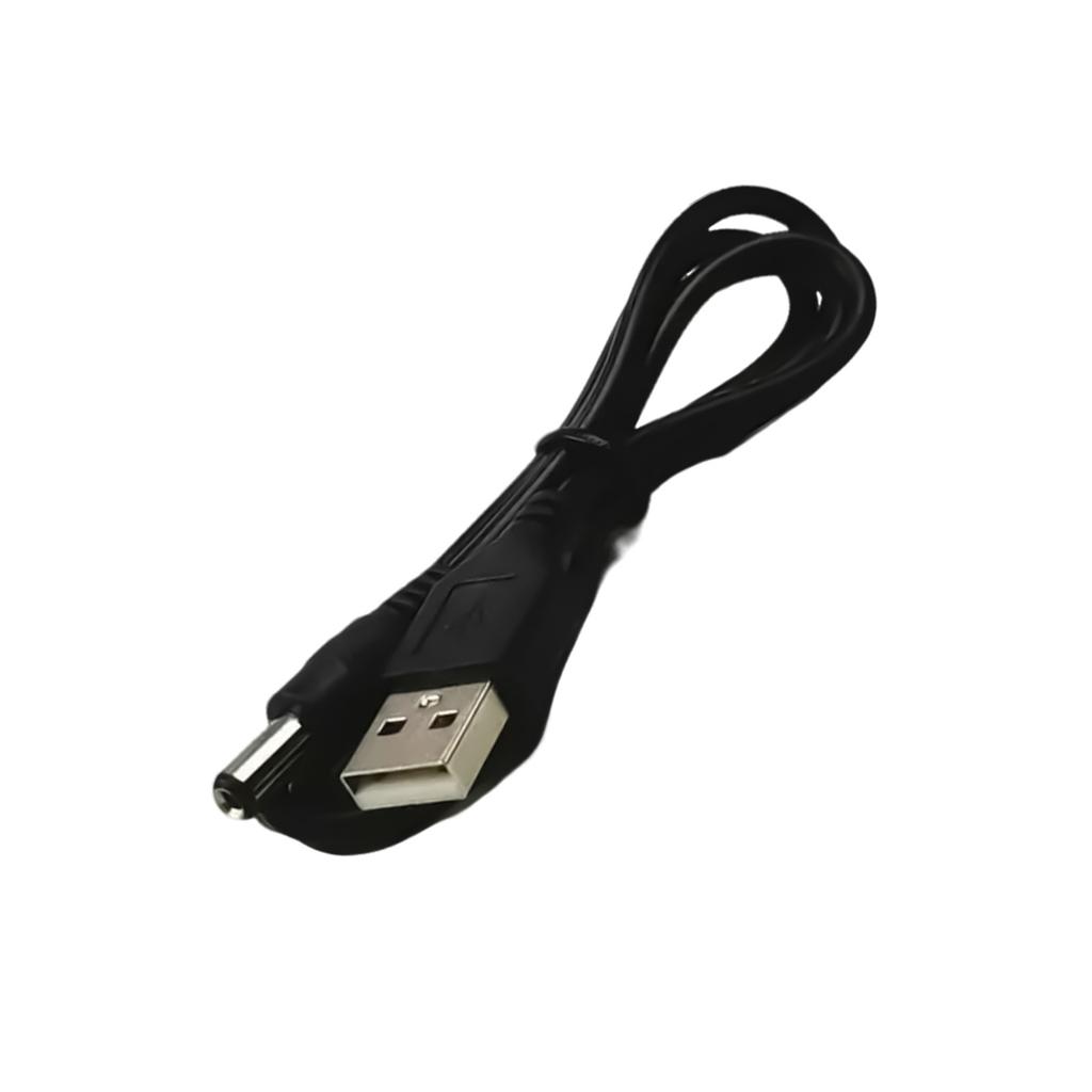 120cm Length USB To DC5.5mmx2.1mm Power Charging Cable for LED Lamp Monitoring Cameras Fan and Digital Gagets