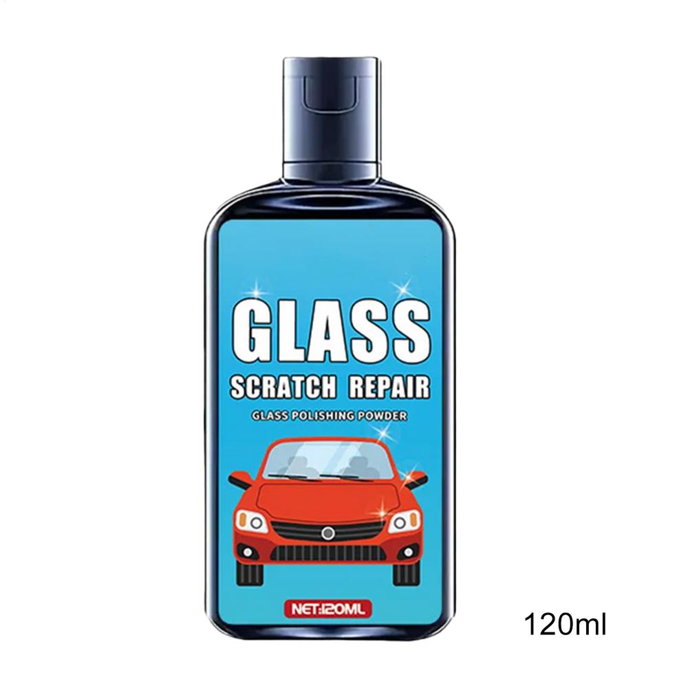 

Window Scratch Remover 120ml Window Scratch Repair with Sponge Auto Glass Polishing Liquid for Detailing Automotive Garage
