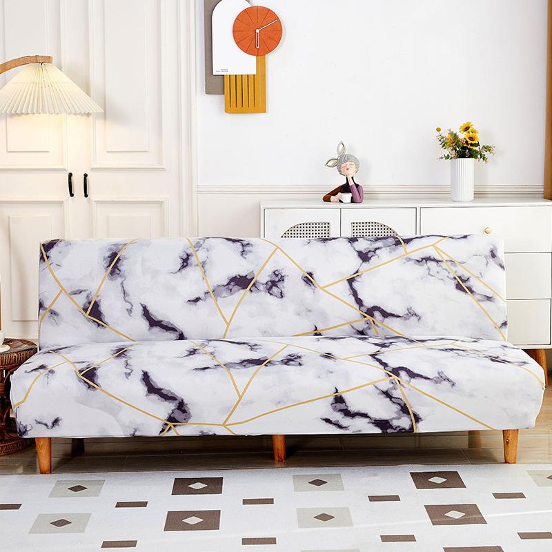 Spandex Sofa Bed Cover Without Armrest Folding Sofa Cover Elastic Couch Cover Sofa Slipcovers for Living Room Modern Home Decor