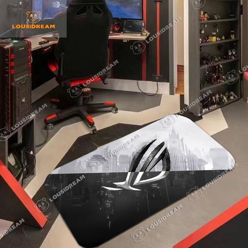 

Ковер для игровой комнаты ROG, модный аниме-коврик для компьютерного стола