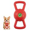 Interactive Dog Toy Squeaky Dog Chew Toy with Dual Handles Textured Tooth Cleaning Toy for Puppy Teething Tug-of-War