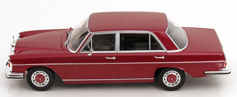 KK Scale Mercedes 300 SEL W109 Red Metallic Finished Product 1/18 6.3 1967-1972