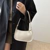 Women Retro Shoulder Bag Faux Leather Underarm Bag Purse Classic Tote Handbag with Zipper Closure for Street Party Work