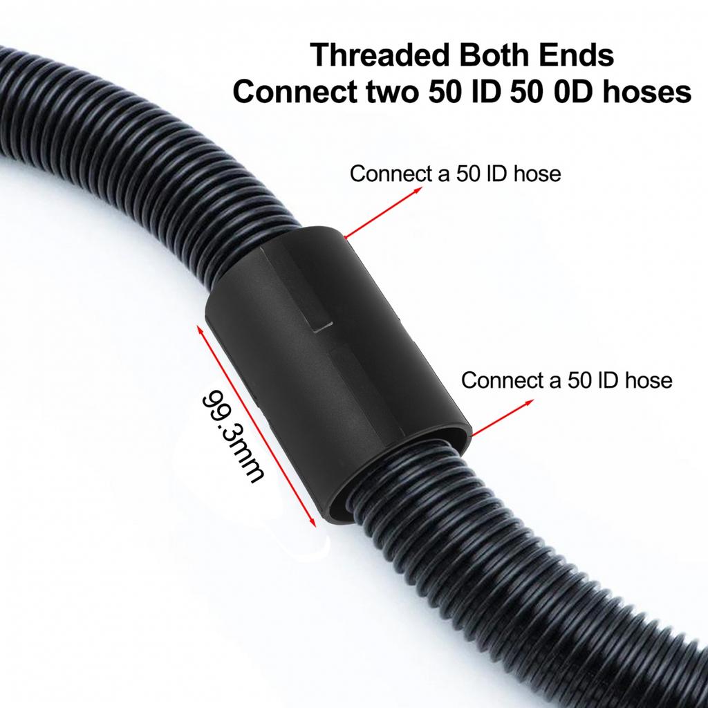 Vacuum Hose Connector for 32mm 38mm 40mm 50mm Models with Easy Fit Design