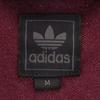 Adidas Embroidered Trefoil Logo Track Jacket M Burgundy Jersey Men's Used