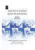 The Institutions and Planning Book