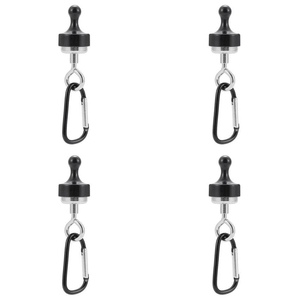 1-4PCS Camping Magnetic Hook Strong Suction Separable Outdoor Tent Canopy Carabiner Magnet Hanger Hiking Camping Accessories