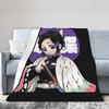 Kimetsu No Yaiba Blanket Cover Shinobu Kocho Fleece Throw Blanket Summer Air Conditioning Decoration Ultra-Soft Warm Bedspread