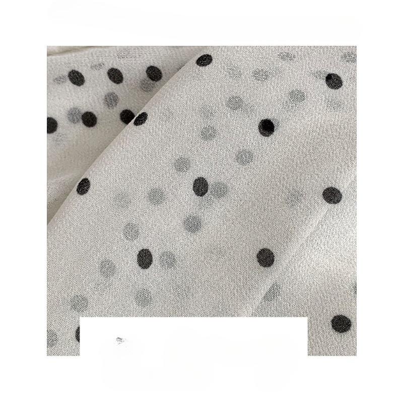 Ladies' Summer Polka Dot Scarf Tie Neck Long Ribbon Casual Sun Protection Outer Scarf Belt Decoration Polka Dot Scarf Headband