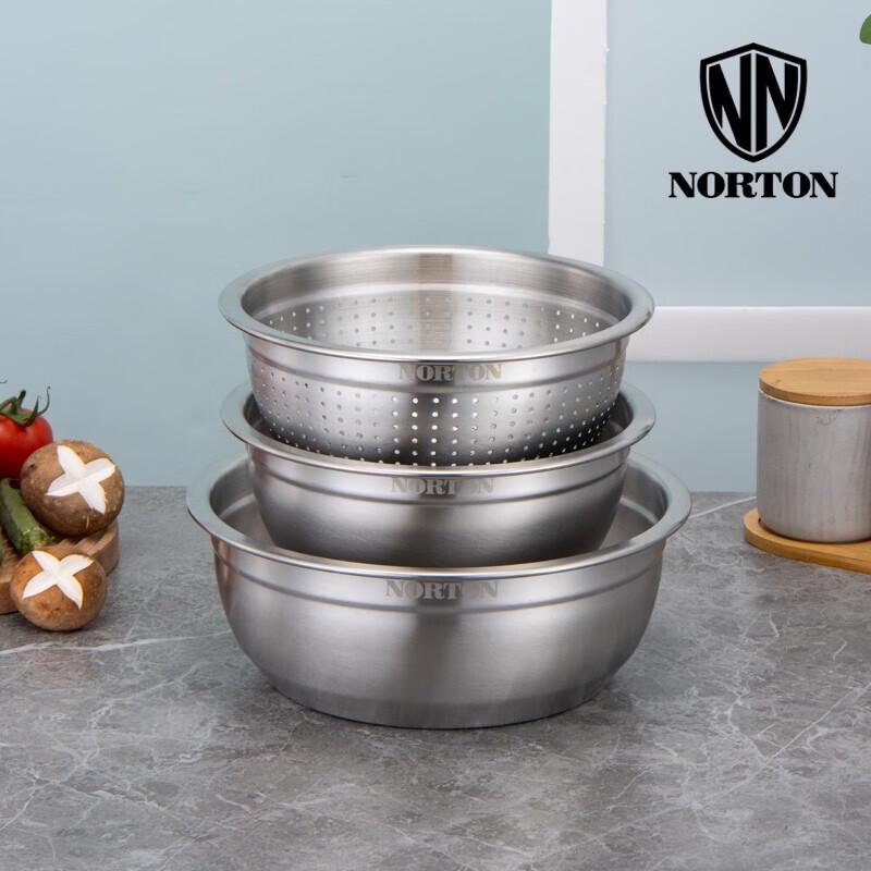 

NORTON Tengbao Household Steel Mixing Bowl Set